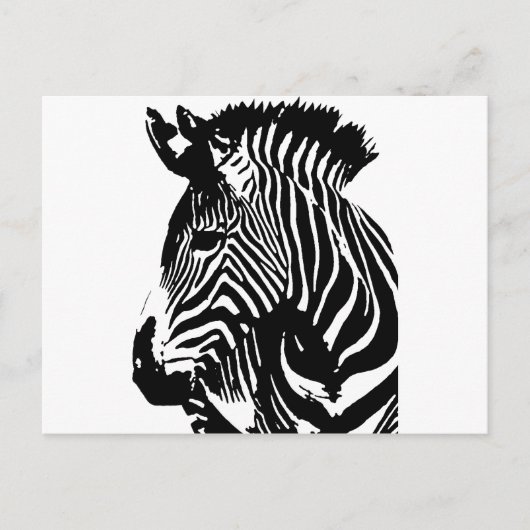 Zebra Briefkaart (Voorkant)