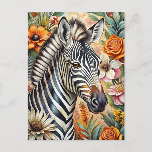 Zebra Briefkaart (Voorkant)
