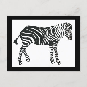 Zebra briefkaart
