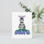 ZEBRA BRIEFKAART (Staand voorkant)