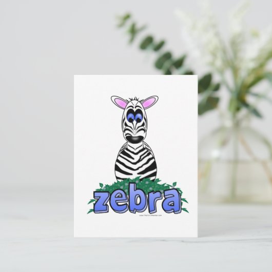ZEBRA BRIEFKAART (Staand voorkant)