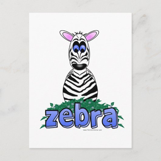 ZEBRA BRIEFKAART (Voorkant)
