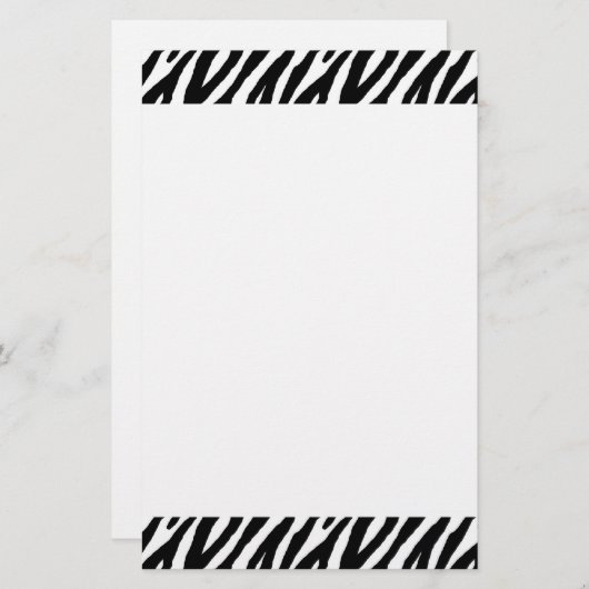 Zebra Briefpapier (Voorkant / Achterkant)