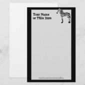 Zebra Briefpapier (Voorkant / Achterkant)