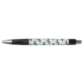Zebra Brown en Blauwgroen Print Silhouette Pen (Voorkant)