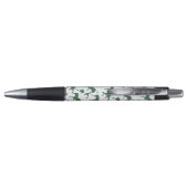 Zebra Brown en Blauwgroen Print Silhouette Pen (Achterkant)