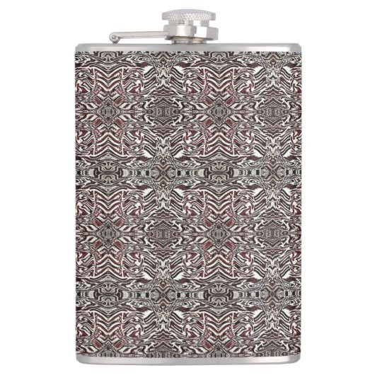 Zebra Brown Heupfles (Voorkant)