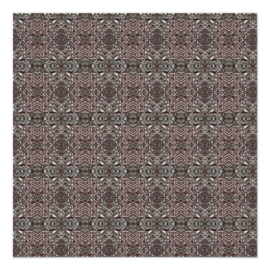 Zebra Brown Perfect Poster (Voorkant)