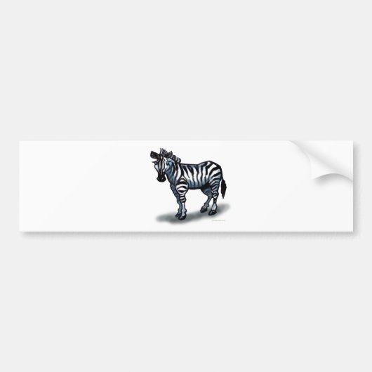 Zebra Bumpersticker (Voorkant)