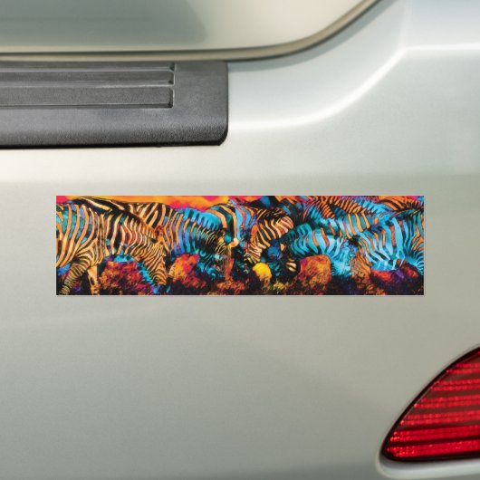Zebra Bumpersticker (Op auto)