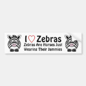 Zebra Bumpersticker (Voorkant)
