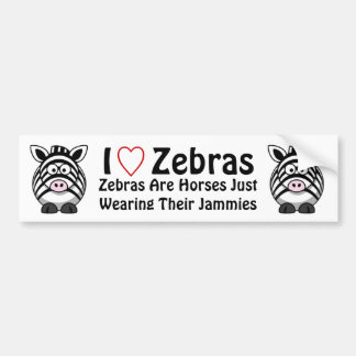 Zebra Bumpersticker