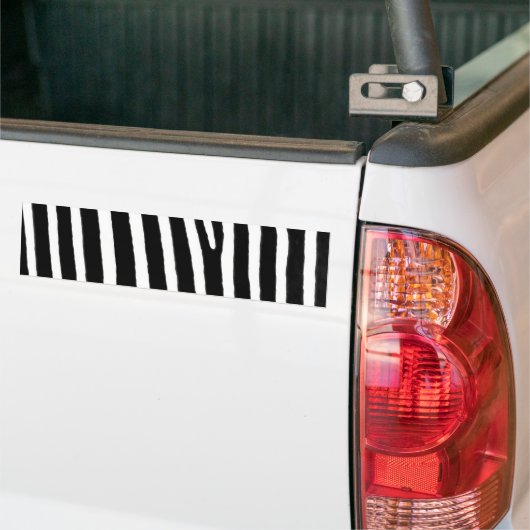 Zebra Bumpersticker (Op Truck)