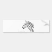Zebra Bumpersticker (Voorkant)