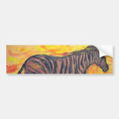 Zebra Bumpersticker (Voorkant)