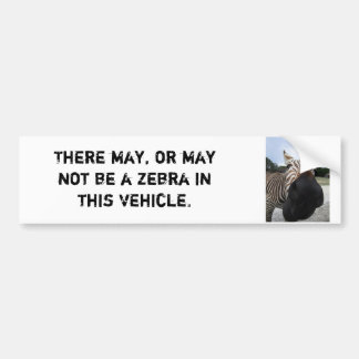 Zebra Bumpersticker - Grappig!