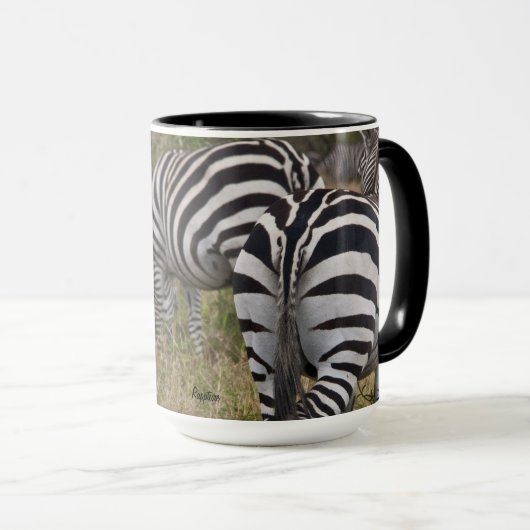 Zebra Butt Coffee Mok (Voorkant rechts)