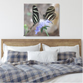 Zebra Butterflies! Canvas Afdruk (Insitu (Slaapkamer))
