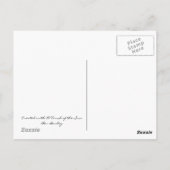 Zebra Butterfly Briefkaart (Achterkant)