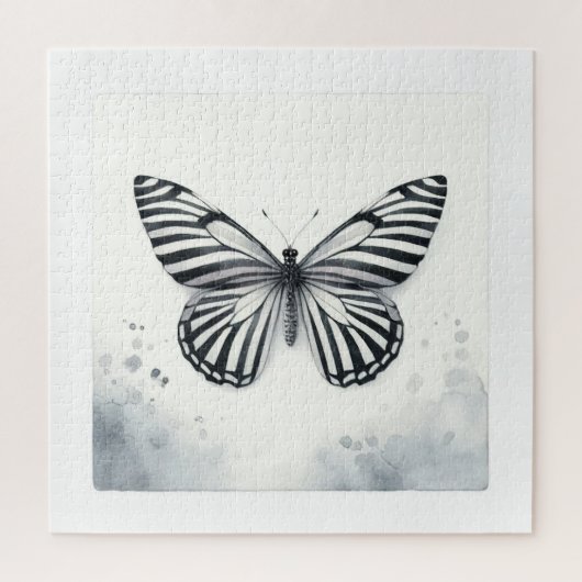 Zebra Butterfly Watercolor AREF295 - Watercolor Legpuzzel (Verticaal)