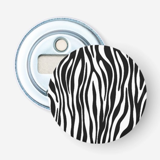 Zebra Button Flesopener (Voorkant)
