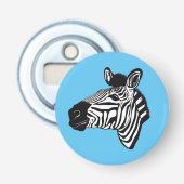 Zebra Button Flesopener (Voorkant)