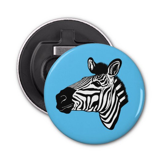 Zebra Button Flesopener (Voorkant)