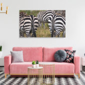 Zebra Butts Canvas Art Print (Insitu (Woonkamer))