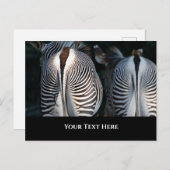 Zebra Butts Funny Wildlife Briefkaart (Voorkant / Achterkant)