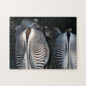 Zebra Butts Funny Wildlife Legpuzzel (Horizontaal)