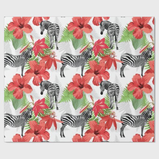 Zebra Cadeaupapier (Vlak)