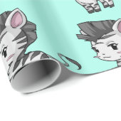 Zebra-cadeaupapier Cadeaupapier (Rol Hoek)