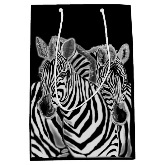 Zebra-cadeauzak Medium Cadeauzakje (Voorkant)