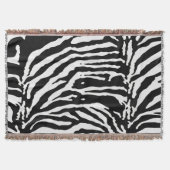 Zebra Camouflage Black en White Artistic Pattern Deken (Voorkant)