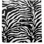 Zebra Camouflage Black en White Artistic Pattern Douchegordijn (Voorkant)
