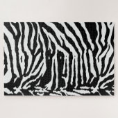 Zebra Camouflage Black en White Artistic Pattern Legpuzzel (Horizontaal)