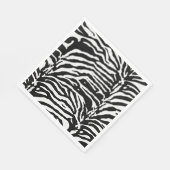 Zebra Camouflage Black en White Artistic Pattern Servet (Hoek)