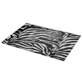 Zebra Camouflage Black en White Artistic Pattern Snijplank (Hoek)