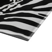 Zebra Camouflage Black en White Artistic Pattern Snijplank (Hoek)