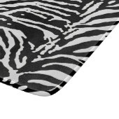 Zebra Camouflage Black en White Artistic Pattern Snijplank (Hoek)