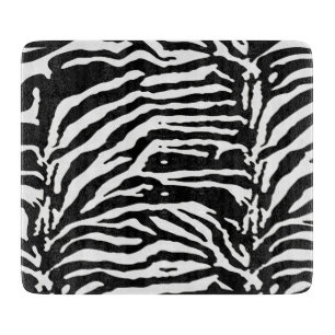 Zebra Camouflage Black en White Artistic Pattern Snijplank