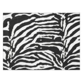 Zebra Camouflage Black en White Artistic Pattern Tafelkleed (Voorkant (Horizontaal))