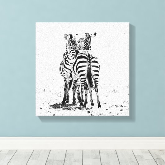 Zebra Canvas Afdruk (Insitu (Houten vloer))