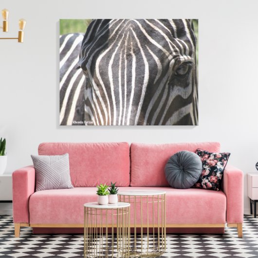 zebra canvas afdruk (Insitu (Woonkamer))