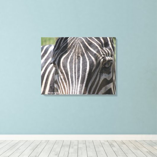 zebra canvas afdruk (Insitu (Houten vloer))