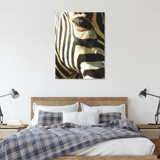 Zebra Canvas Afdruk (Insitu (Slaapkamer))