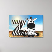 Zebra Canvas Afdruk (Voorkant)