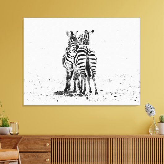 Zebra Canvas Afdruk (Insitu (Woonkamer))