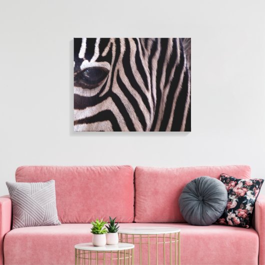 Zebra Canvas Afdruk (Insitu (Woonkamer))