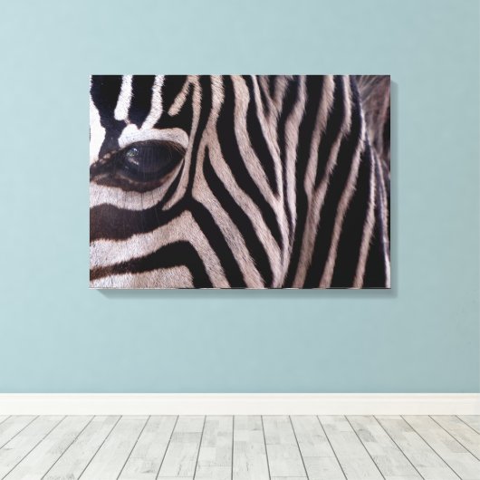 Zebra Canvas Afdruk (Insitu (Houten vloer))